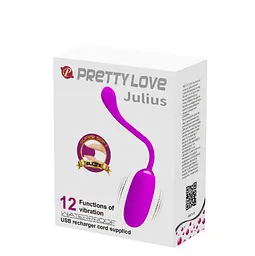 Віброяйце Pretty Love Julius 19.6 см (фіолетове) - мініатюра 7