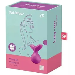 Міні-вібромасажер Satisfyer Viva la Vulva 3 Violet - мініатюра 5