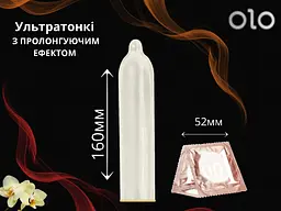 Презервативи Olo 0.01 з точками ребристі 10 шт. (ROZ6501053317) - мініатюра 3