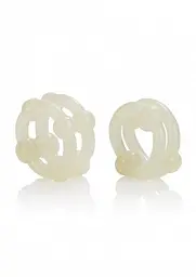 Ерекційні кільця Island Rings Double Stacker (світиться у темряві) California Exotic Novelties 12740 98650 - мініатюра 3