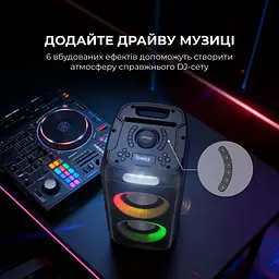 Портативна колонка Sharp Party Speaker PS-949 Black - мініатюра 5