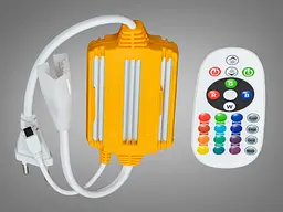 Конектор-контролер з ДУ для стрічки 220V, RGB