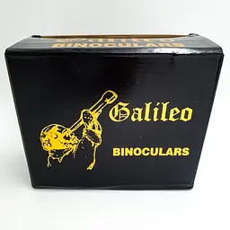 Бінокль польовий прогумований з чохлом 8 крат оптика для спостереження Galileo 8x40 чорний - мініатюра 10