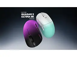 Миша Hator Quasar 3 ULTIMA 8K Wireless white/mint (HTM761) - мініатюра 8