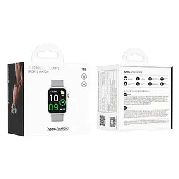 Смарт-годинник Hoco Y26 Smart sports watch(call version) сріблястий - мініатюра 4