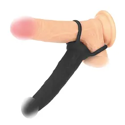 Насадка для двойного проникновения - Silicone Fantasy Double Prober Black Love Toy 66-LV2614 22612 - мініатюра 3