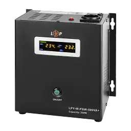 ДБЖ з правильною синусоїдою 12V LPY-W-PSW-500VA+ (350Вт) 5A/10A - мініатюра 3