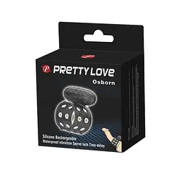 Ерекційне кільце Pretty Love Osborn 4.7 см (чорний) - мініатюра 8