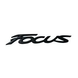 Емблема напис FOCUS для FORD чорний 168х27 мм метал (на скотчі)