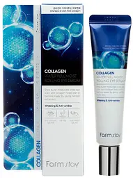 Сироватка-ролер для шкіри навколо очей FarmStay Collagen Water Full Moist Rolling Eye Serum 25 мл - мініатюра 3