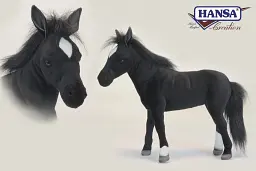 М'яка іграшка Hansa Чорний жеребець Hansa, 40 см