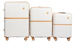 Комплект валіз Snowball 49403 колір білий