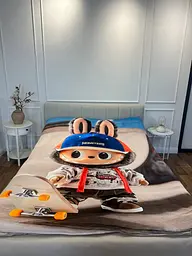 Плед 3D Лабубу №8 160×200 см м’який плюшевий подарунковий - мініатюра 2
