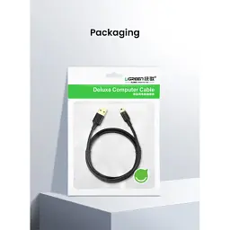Дата кабель USB 2.0 AM to Mini 5P 2.0m US132 black Ugreen (30472) - мініатюра 2