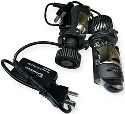 Комплект світлодіодних ламп з лінзами Guarand X1 H4 50w 12-24v - мініатюра 3