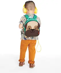 Рюкзак дитячий Skip Hop Zoo Мопс коричневий з зеленим (9L753910) - мініатюра 6