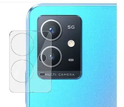 Захисне скло на камеру DK 3D Clear Glass для Vivo Y30 5G/Y33s 5G/Y52t clear - мініатюра 3