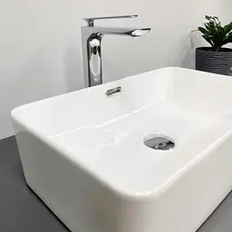 Умивальник VBI Arabba M white накладний VBI-013502, Білий - мініатюра 5