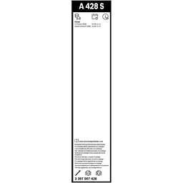 Щітка склоочисника Bosch 3 397 007 428 - мініатюра 5