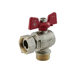 Кран кульовий Nolf classic 3/4" кутовий з накидною гайкою NFC.841-08 (NF3159) - мініатюра 3