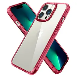 Оригінальний протиударний чохол для iPhone 13 Pro (6.1") Spigen Ultra Hybrid Red Crystal (ACS03263) - мініатюра 6