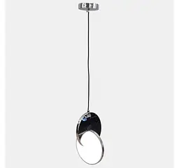 Хромований дизайнерський LED-підвіс Artlight 8219S CH із дзеркальним диском і круглим розсіювачем - мініатюра 4