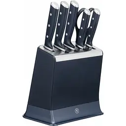Набір ножів Tefal EverSharp Pro з блоком 6 предметів синій (K297S744)