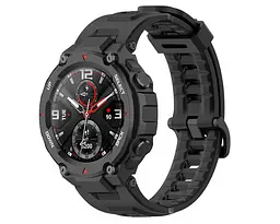 Силіконовий ремінець Primolux для смарт годинника Xiaomi Amazfit T-Rex (A1918)/T-Rex Pro (A2013) Black - мініатюра 2