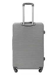 Валіза велика L ABS-пластик Milano bag 004 75,5×50×33,5см 105л Срібна - мініатюра 3