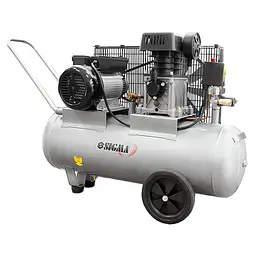Компресор двоциліндровий ремінний Sigma 2.5 кВт 335 л/хв 10 бар (7044121)