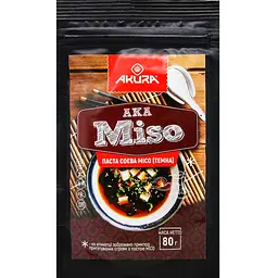 Соєва паста Akura Miso темна 80 г