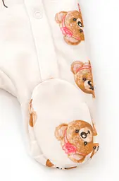 Комбінезон для дівчинки на кнопках з малюнком Girl Bears з начосом - мініатюра 5