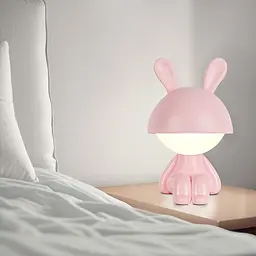 Світильник-нічник Kite LED з акумулятором Cute Bunny рожевий (K25-316-1-2) - мініатюра 4