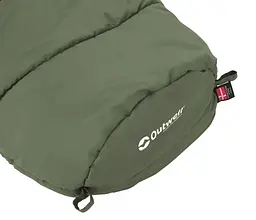 Спальний мішок Outwell Pine/+2°C Olive Green Left (230344) - мініатюра 4