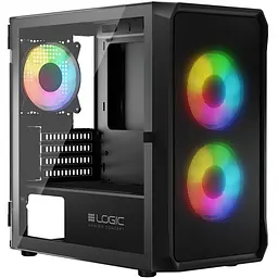 Корпус LogicConcept PORTOS MESH+GLASS ARGB fans 3x120mm BLACK без БЖ mATX - мініатюра 5
