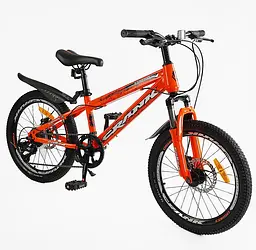 Дитячий спортивний велосипед 20'' CR-20734 Corso CRANK, сталева рама, обладнання LTWOO-A2, 7 швидкостей, зібраний на 75% - мініатюра 2