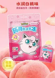Желейні цукерки Yizhi Pokemon White Peach Flavored Konjac Juice Jelly 120г - мініатюра 2