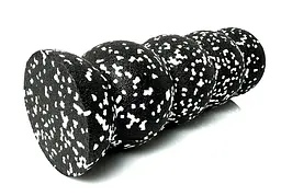 Масажний ролик EasyFit SS 30х10 см чорний (EF-3707-Bk)