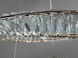 Підвісний світильник LED Diasha 548/600+400G 110Вт, 6050лм, золото, для вітальні та кухні - мініатюра 6