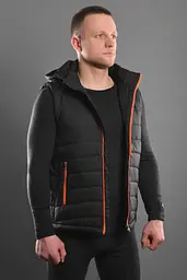 Жилет 2E Tactical з підігрівом Heat Power Plus Black з капюшоном M - мініатюра 4