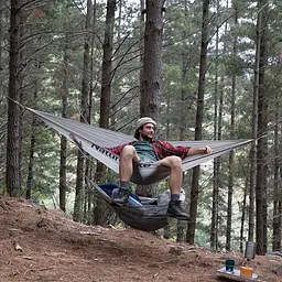 Надлегкий нейлоновий одномісний гамак Naturehike Сірий - мініатюра 3
