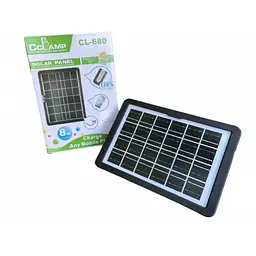 Сонячна панель для заряджання телефонів, планшетів Solar Panel CcLamp CL-680WP 8W 6V IP65 - мініатюра 3