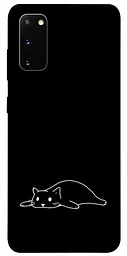 TPU чехол Demsky Lazy cat для Samsung Galaxy S20