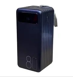 Повербанк Torima TRM-1080 22,5W / 80000 mAh, з ліхтариком, 3 кабелі / Портативний акумулятор / УМБ Power Bank - мініатюра 3
