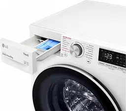Пральна машина LG з фронтальним завантаженням F4V5VS0W, 9кг, 1400, A+++-30%, Пар, глибина 56см, Дисплей, Інвертор, Білий (F4V5VS0W) - мініатюра 14