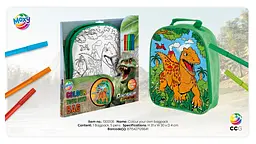 Рюкзак-розмальовка Moxy Dinosaur Expedition з фломастерами (990192) - мініатюра 5
