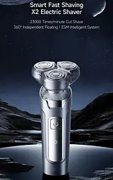 Електробритва Enchen Rotary Shaver X2 сріблястий - мініатюра 9