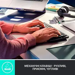 Клавiатура бездротова Logitech MX Mechanical Mini Bluetooth Illuminated Graphite (920-010782) - мініатюра 5