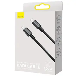 Дата кабель Baseus Superior Series Fast Charging Type-C to Type-C PD 100W (2m) (CATYS-C) Чорний - мініатюра 5