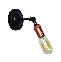 Бра настінне Levistella 752WB1706-1, E27, 60W, рожеве золото, чорне кріплення, для дому